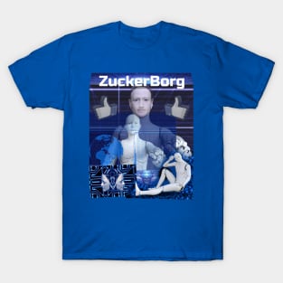 Zucker-Borg Cyborg AI Robot Poster T-Shirt